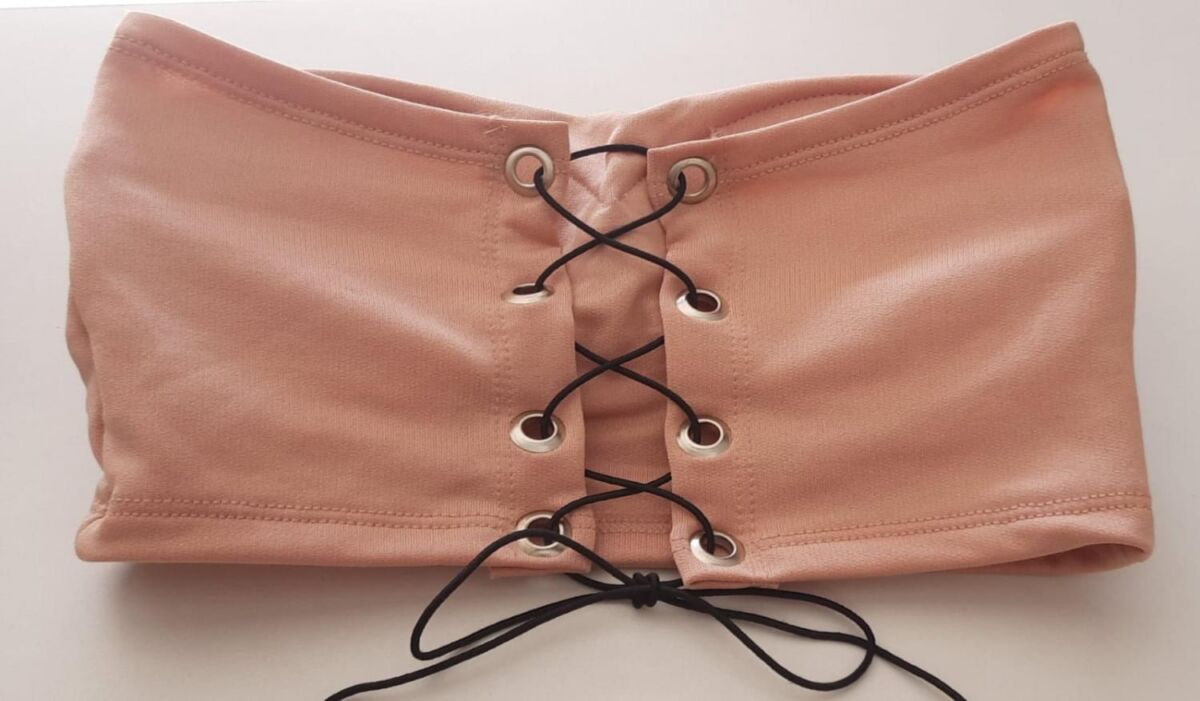 Cropped Top Faixa Barbie com Bojo Blogueira